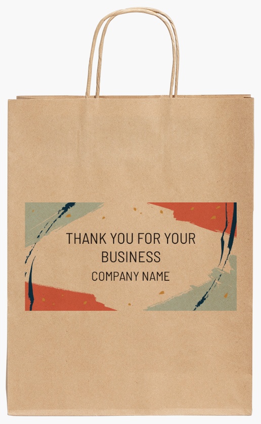 Design Preview for Design Gallery: Art galleries Standard Kraft Paper Bags, 24 x 11 x 31 cm