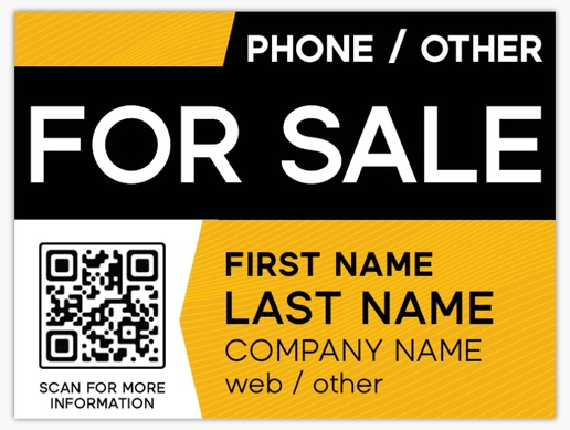 Design Preview for Property & Estate Agents Lawn Signs Templates, 18" x 24" Horizontal