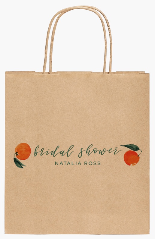 Design Preview for Design Gallery: Seasonal Standard Kraft Paper Bags, 19 x 8 x 21 cm