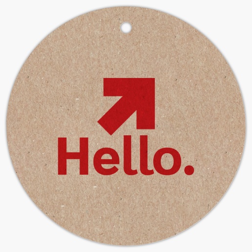Design Preview for Design Gallery: Marketing & Communications Swing Tags, 6.5 x 6.5 cm  Kraft