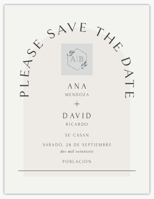 Vista previa del diseño de Galería de diseños de tarjetas Save the Date, 13,9 x 10,7 cm