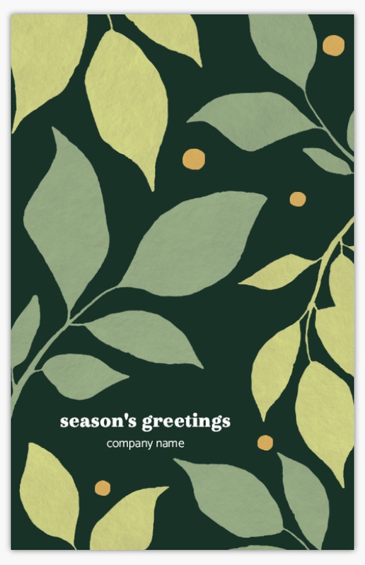 A bold holiday greenery gray green design for Theme
