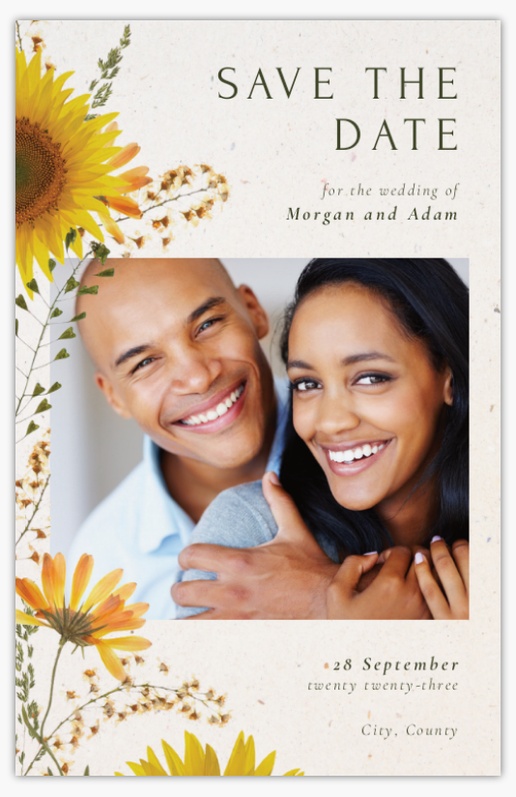 Design Preview for Templates for Rustic Save The Date Cards , Flat 11.7 x 18.2 cm