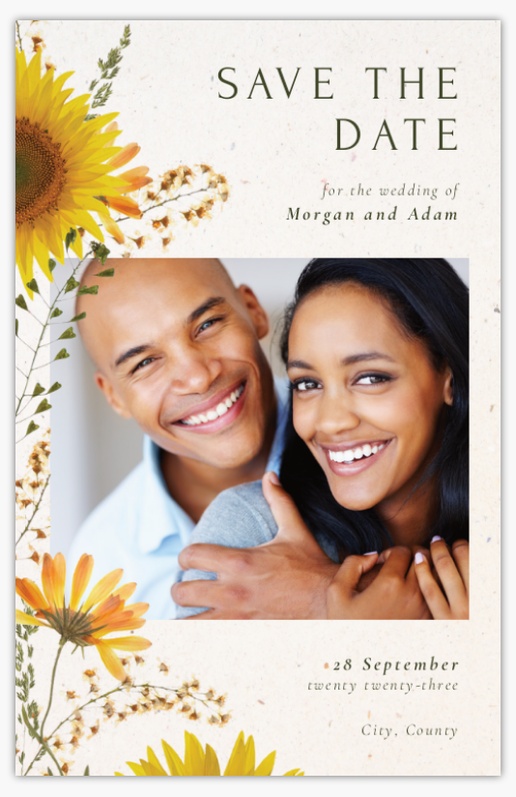 Design Preview for Design Gallery: Rustic Save The Date Cards, 18.2 x 11.7 cm