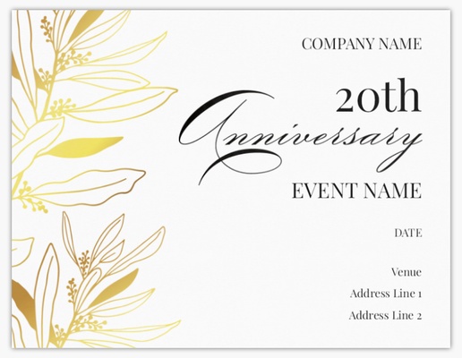 Design Preview for Design Gallery: Elegant Invitations & Announcements, Flat 13.9 x 10.7 cm
