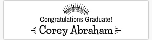 Design Preview for Design Gallery: Graduation Paper Bags, Small (7.5" x 3.1" x 8.3")