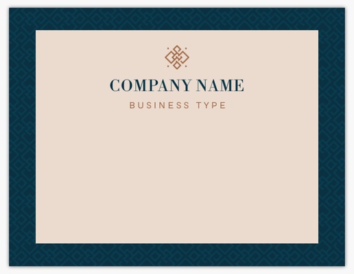 Design Preview for Property & Estate Agents Personalized Note Cards Templates, Flat 5.5" x 4"