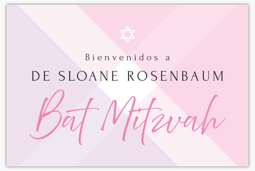 Un judío cumpleaños judío diseño blanco rosa para Cumpleaños significativos