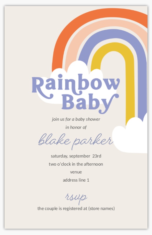 A rainbow baby rainbow baby shower gray blue design for Rainbow