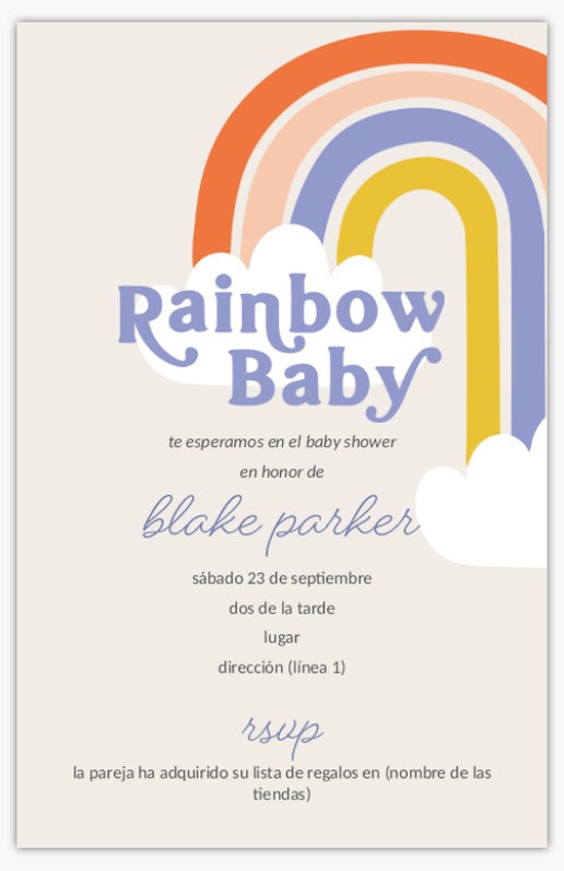 Un bebé arco iris baby shower arco iris diseño gris azul para Arcoíris