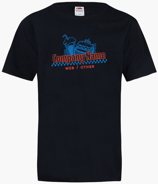 A tent drive-in blue red design