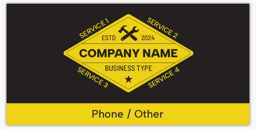 A home services plumber gray yellow design