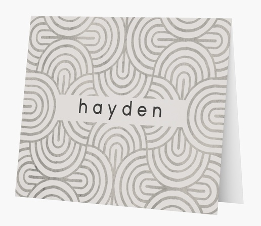 Design Preview for Patterns & Textures Personalized Note Cards Templates, Folded 5.5" x 4"