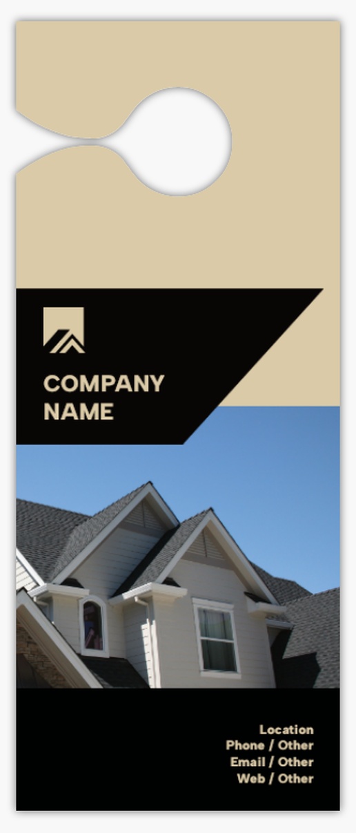 Design Preview for Construction, Repair & Improvement Custom Door Hangers Templates, Small Door Hanger