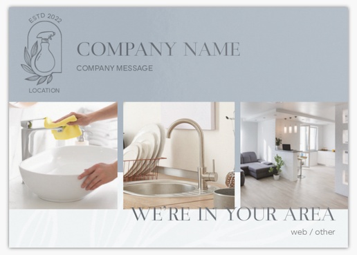 Design Preview for Design Gallery: Cleaning Services Postcards, A6 (105 x 148 mm)