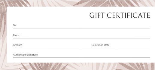 Design Preview for Modern & Simple Gift Certificates Templates