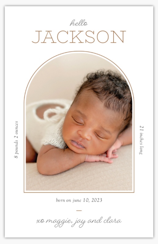 Design Preview for Design Gallery: Modern & Simple Invitations & Announcements, 4.6” x 7.2” Flat