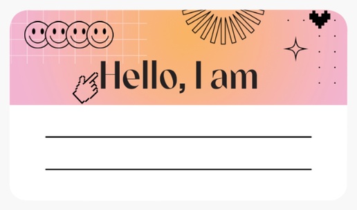 Design Preview for Retail & Sales Name Tags Templates