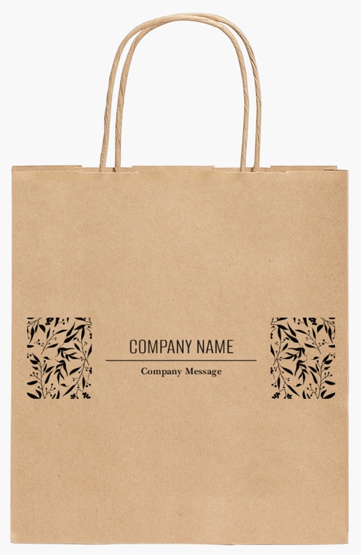 Design Preview for Design Gallery: Event Planning & Entertainment Standard Kraft Paper Bags, 19 x 8 x 21 cm