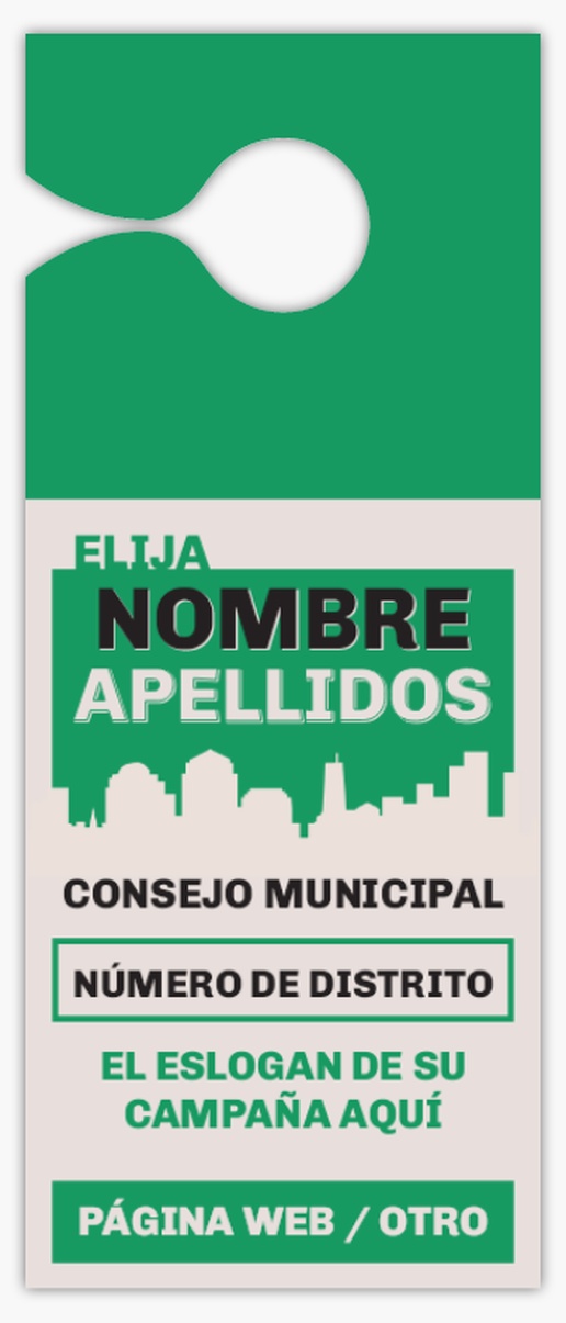 Un político concejo municipal diseño verde gris para Elecciones