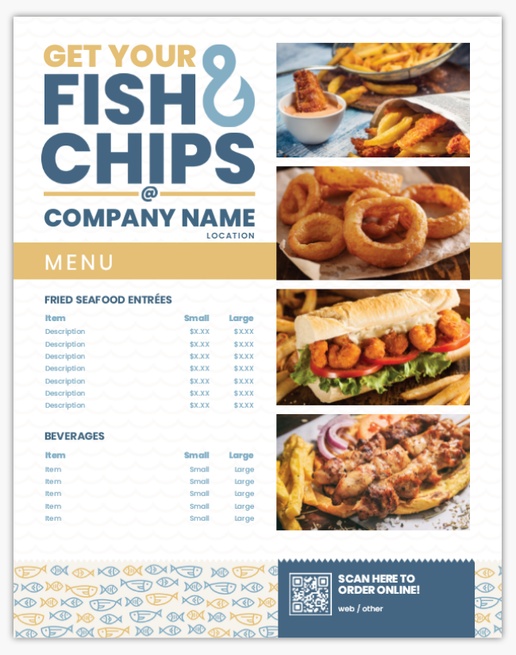 Design Preview for Food & Beverage Aluminum A-Frame Signs Templates, 1 Insert - No Frame 22" x 28"