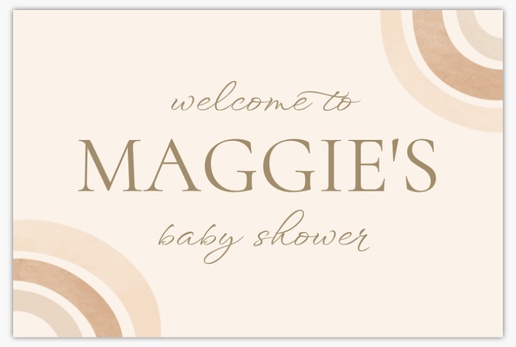Design Preview for Baby Shower Foam Boards Templates, 24" x 36"