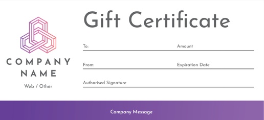 Design Preview for Modern & Simple Gift Certificates Templates
