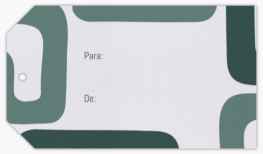 Vista previa del diseño de Galería de diseños de etiquetas colgantes para moderno y sencillo, 5 x 9 cm De lino