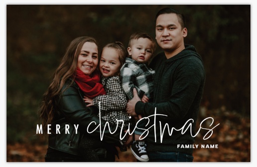 Design Preview for  Christmas Cards Templates, Flat 6" x 9" 