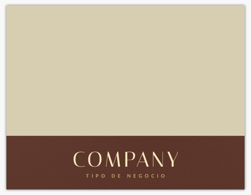 Un cuero artesano de cuero diseño crema marrón para Empresas
