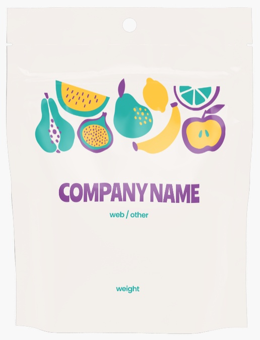 Design Preview for Fun & Whimsical Stand-Up Pouches Templates, 16 oz. (5.75" x 7.5" x 2.5") 