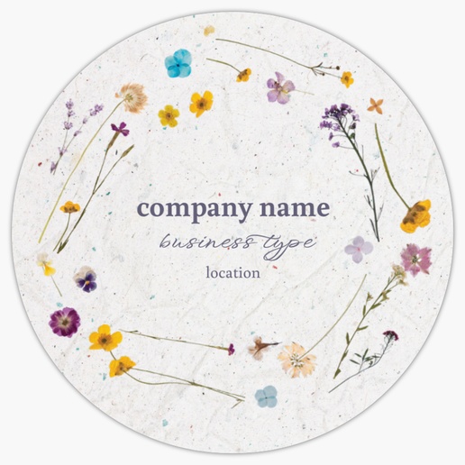 Design Preview for Beauty Consulting & Pampering Roll Labels Templates, 3" x 3"