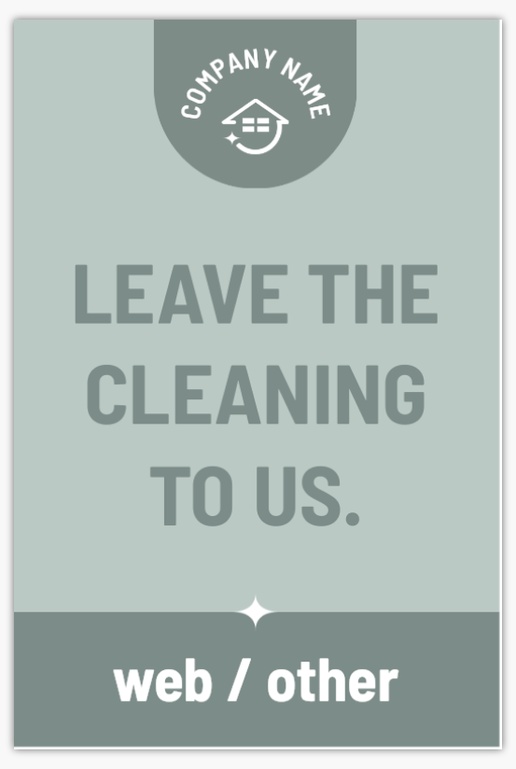 Design Preview for Design Gallery: Cleaning Services Aluminum A-Frame Signs, 1 Insert - No Frame 24" x 36"