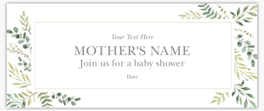 Design Preview for Baby Shower Vinyl Banners Templates, 2.5' x 6' Indoor vinyl Double-Sided