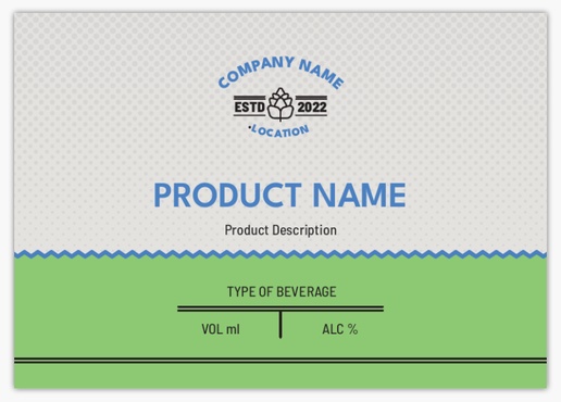 Design Preview for Design Gallery: Modern & Simple Beer Labels, Rectangle 10.5 x 7.4 cm (A7) Horizontal