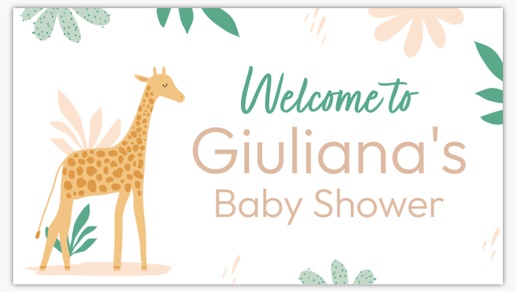 Design Preview for Baby Shower Vinyl Banners Templates, 1.7' x 3' Indoor vinyl Single-Sided