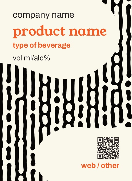 Design Preview for Design Gallery: Patterns & Textures Beer Labels, Rectangle 7.4 x 5.3 cm (A8) Vertical