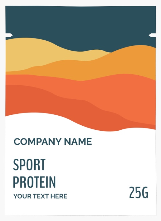 A wellness sport gray orange design