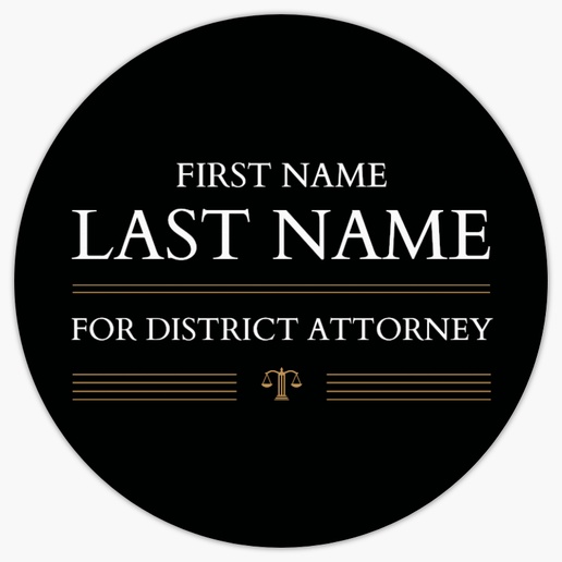 Design Preview for Legal Roll Labels Templates, 3" x 3"