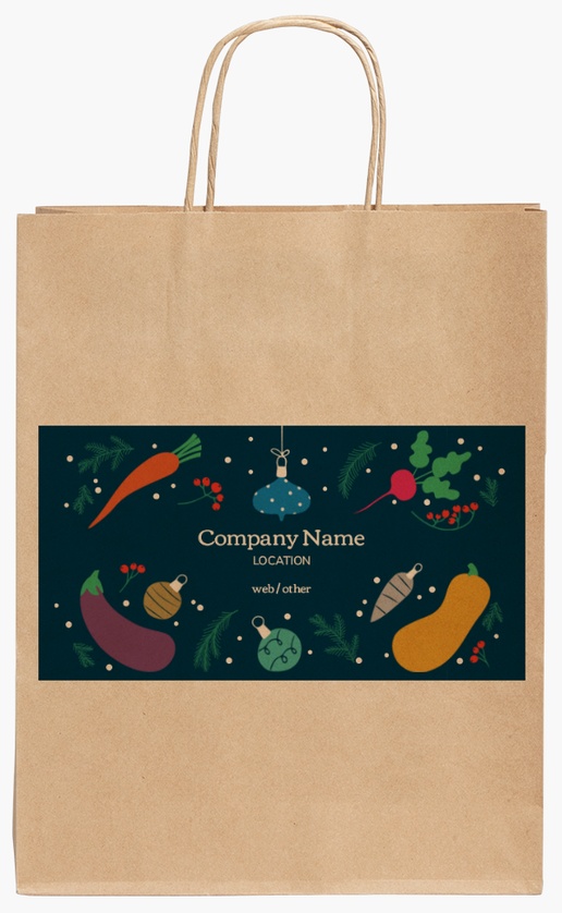 Design Preview for Design Gallery: Food Service Standard Kraft Paper Bags, 240 x 110 x 310 mm
