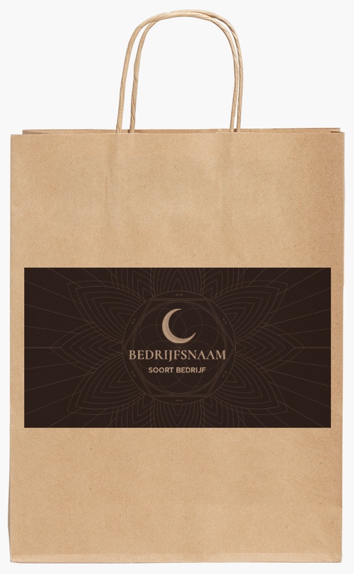 Voorvertoning ontwerp voor Ontwerpgalerij: Religieus en spiritueel Kraftpapieren tassen, 240 x 110 x 310 mm
