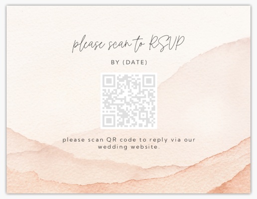 Design Preview for Bohemian Wedding RSVP Cards Templates, 5.5" x 4" Flat