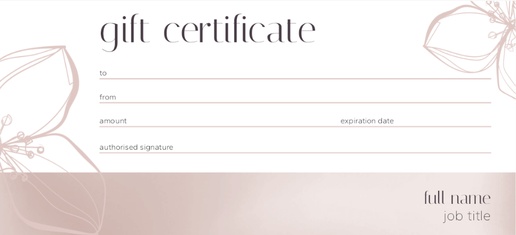 Design Preview for  Gift Certificates Templates