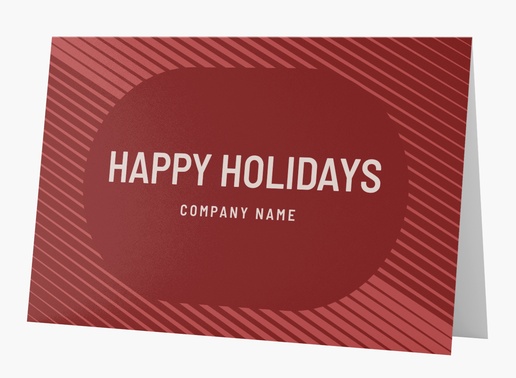 A business holiday card bold red design for Business