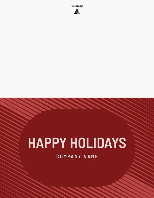 A business holiday card bold red design for Business