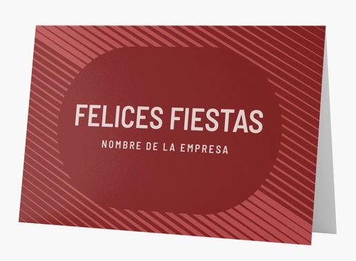 Un tarjeta de vacaciones de negocios en negrilla diseño rojo para Empresas