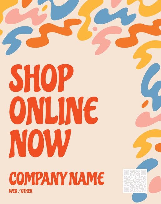 A shop local online cream orange design