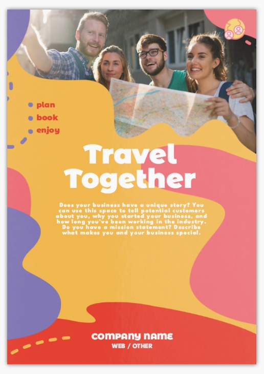 Design Preview for Design Gallery: Travel Agencies Postcards, A5 (148 x 210 mm)