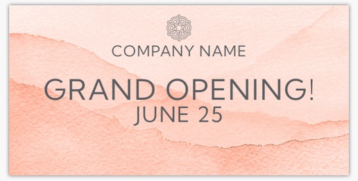 A beauty grand opening gray pink design