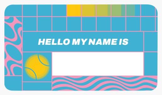 Design Preview for Art & Entertainment Name Tags Templates